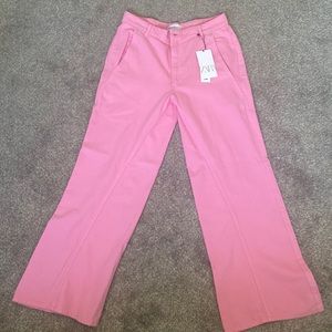 Zara Jeans | Super Wide Leg Mid Rise